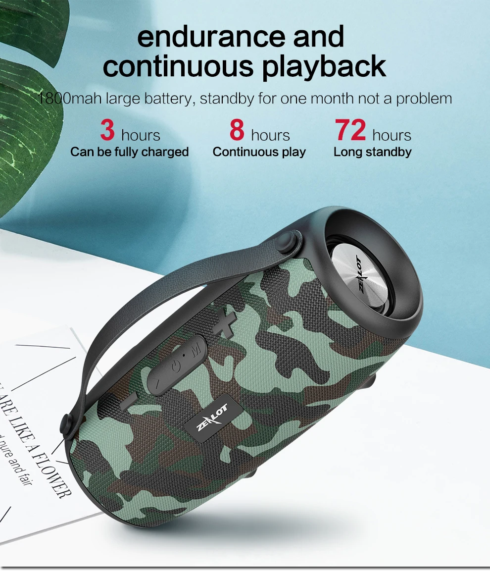 Новый S34 портативный bluetooth динамик сабвуфер стерео беспроводной бумбокс