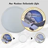 Martin Luther King Gold Plated Commemorative Coins Set with Holder Challenge Coin Original Medal Souvenir Gift for Collection 5