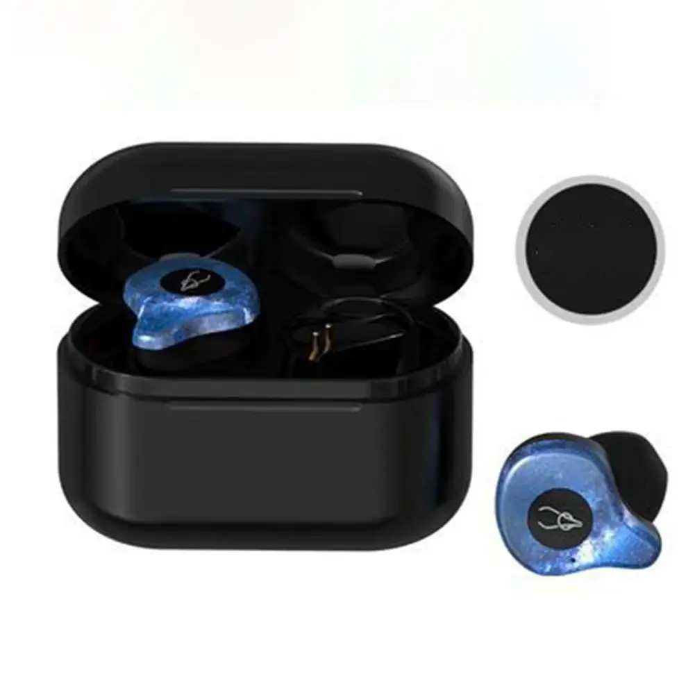 Night MeterMall X12pro Bluetooth 5,0, беспроводные Bluetooth наушники, беспроводная гарнитура с шумоподавлением, наушники, настоящий стерео звук для телефона - Цвет: Night