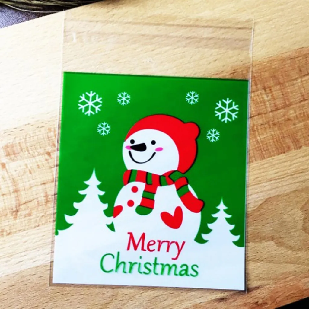 Merry Candy подарочные пакеты Рождество Санта печенье быстрая свадьба день рождения подарок мешок печенье выпечки Упаковка печенья мешок 8P