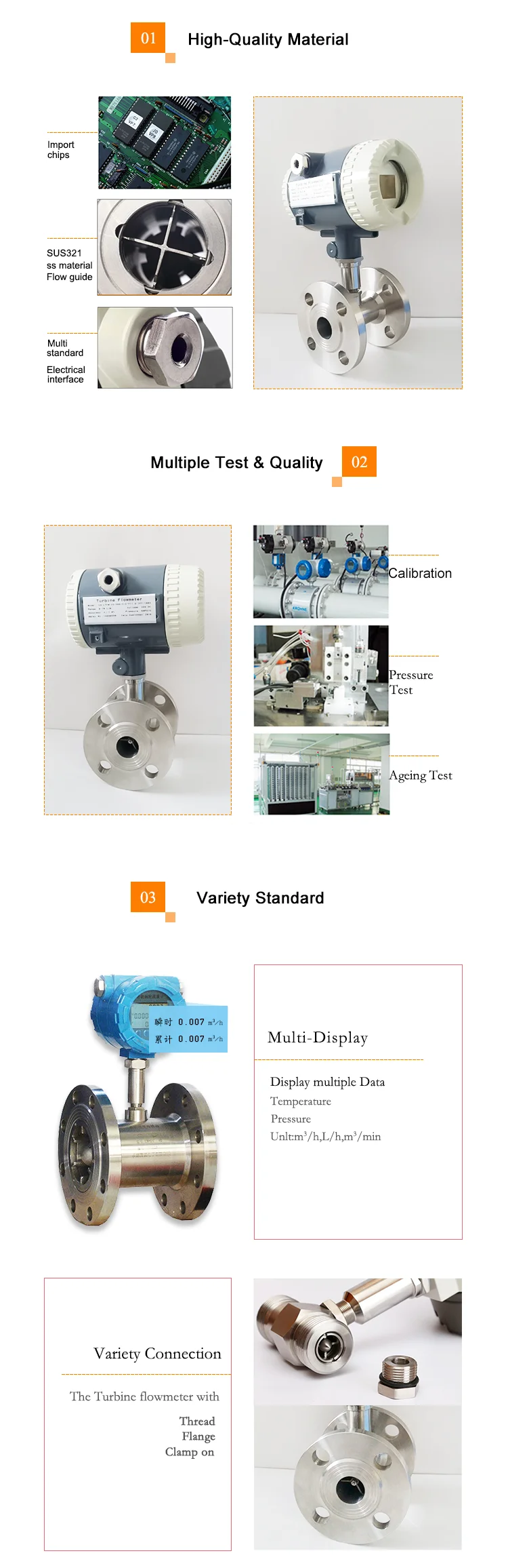 wide range high viscosity turbine flow meter sensor fuel oil flow meter