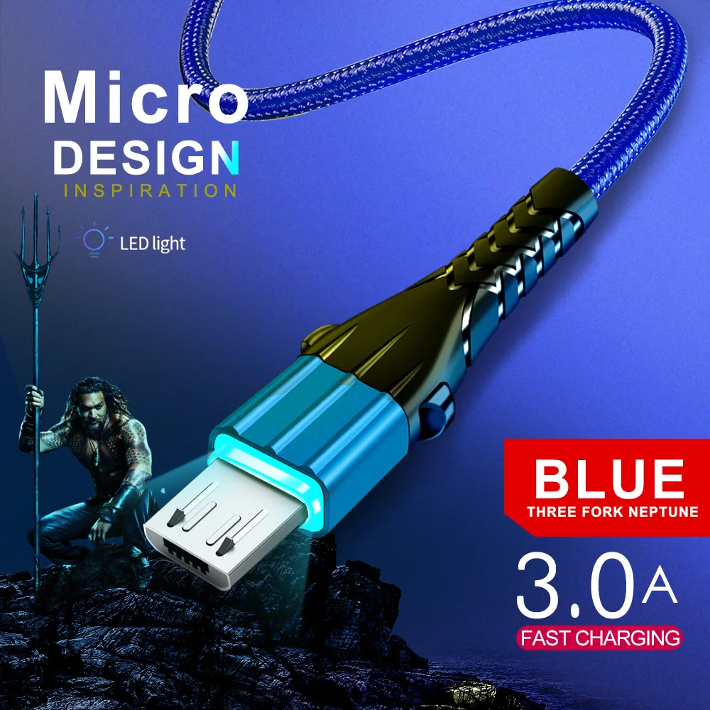 Twitch Micro USB кабель 3A Быстрая зарядка USB кабель для передачи данных Шнур для samsung Xiaomi Redmi Note 4 5 Android Microusb Быстрая зарядка 1 м 2 м