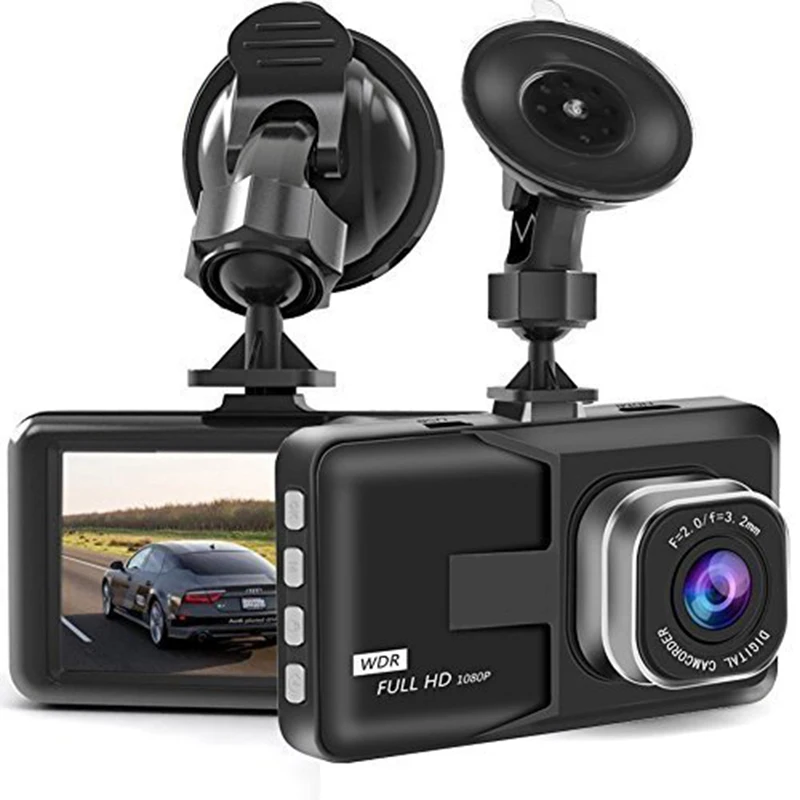 Hd 1080P 170 градусов супер широкоугольная Автомобильная камера 3,2 дюймов Tft экран G сенсор, широкий динамический, циклическая запись спортивный двойной Recordi