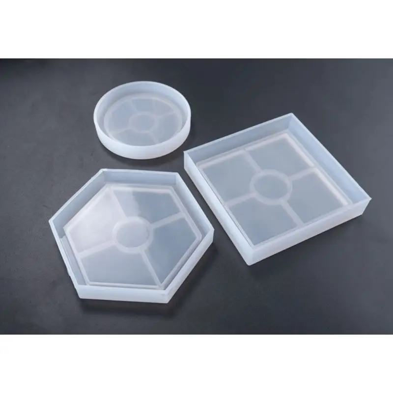 

5 pcs Coaster silicone mold, Cone Epoxy Resin Molds, Resin Stone Pendulum Crystal Column Pendant Silicone UV Resin Mold Jewelry
