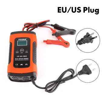 

Car-styling Intelligent Battery Charger 12V 5A Pulse Repair Truck Storage With LCD Display dropshipping for car accessories