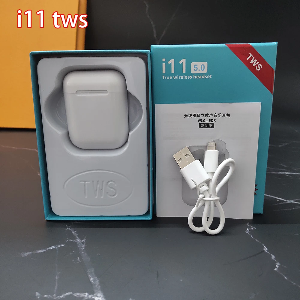 Настоящие беспроводные стерео наушники i11TWS, беспроводные наушники Mini 5,0, Bluetooth наушники, гарнитура, невидимые вкладыши для всех смартфонов
