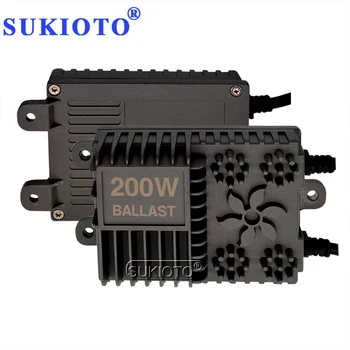 

SUKIOTO 2PCS AC Xenon 200W High Power HID Slim Conversion Ballast Reactor For Auto Xenon Headlamp Bulbs H1 H3 H7 H11 HB3 HB4