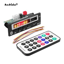 Kebidu 5V 12V Bluetooth V5.0 odtwarzacz MP3 bezprzewodowy odbiornik płyta dekodera Mp3 samochodowy moduł radiowy FM TF USB 3.5mm AUX Audio