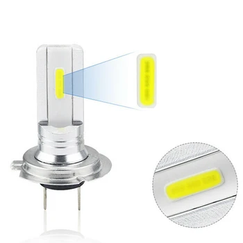 

2Pcs Car LED lights COB SUV H7 30W Fog lamp Headlight DC 12V-24V Aluminum Alloy