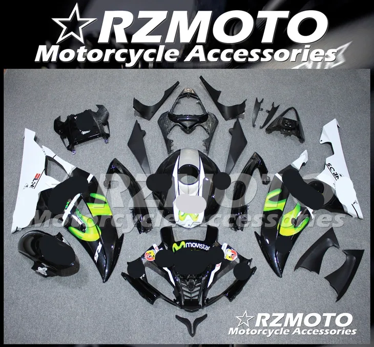 ABS мотоцикл обтекатель комплект для YAMAHA YZF R6 2008- год кузов литьевая форма Магазин № 1816