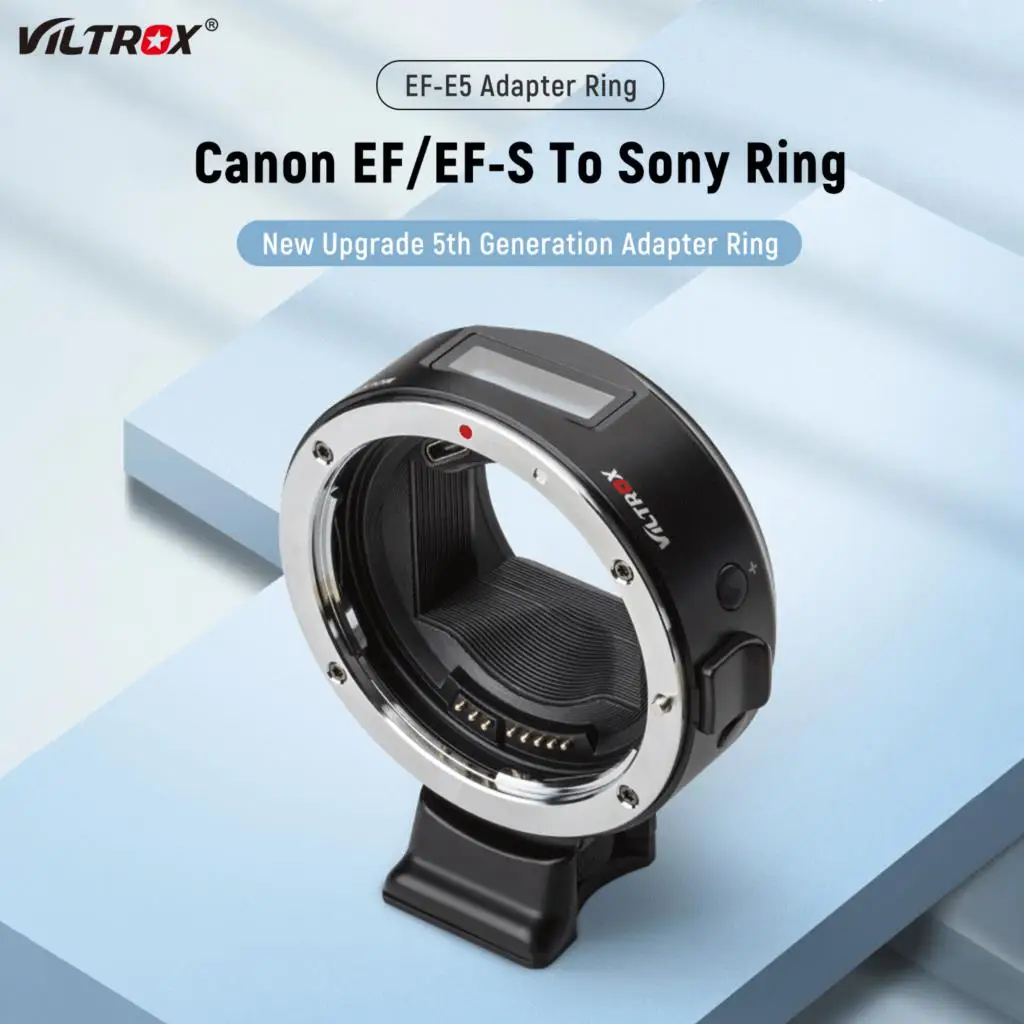 Viltrox EF-E5 Крепление-адаптер для объектива с защитой от вибрации OLED Дисплей