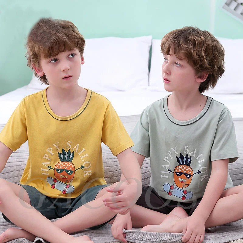 Pyjama Court 2 Pièces Kawaii Pour Fille 1-5 Ans - T-shirt Manches Courtes Et Short, Coton Léger été - 14