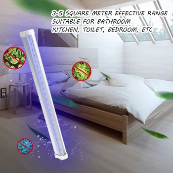 

Sterilize UV Light Germicidal Ultraviolet LED Lamp Home Handheld T8 linear germicidal quartz Disinfection Bacterium Mite Killer