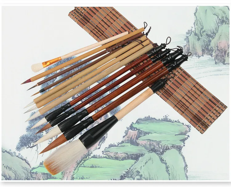 18 шт./компл. ChineseWatercolor кисть перо китайская живопись дотошный кисть руки кисть для рисования Tinta Китай(материк