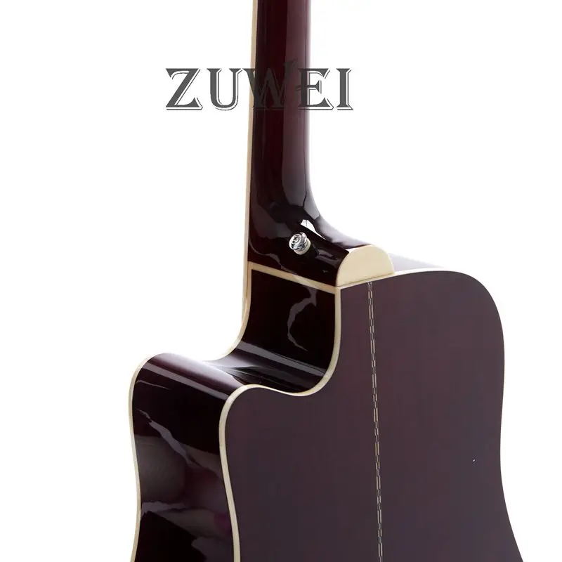 12 струн Акустическая Электрогитара 41 ''белый Pickguard EQ 101 Cutway Массив ели