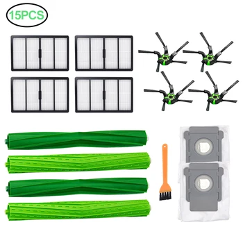 

Roller Brush + Side Brush + HEPA Filter + Dust Bag Replacement for iRobot Roomba S9 S9+ Robot Vacuum Cleaner Parts Accessories