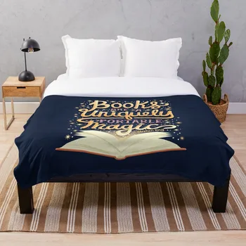 

Books are magic Blanket Wool Flannel Plush Blanket Bedspread For office Sherpa Blanket Couch Quilt Cover Travel