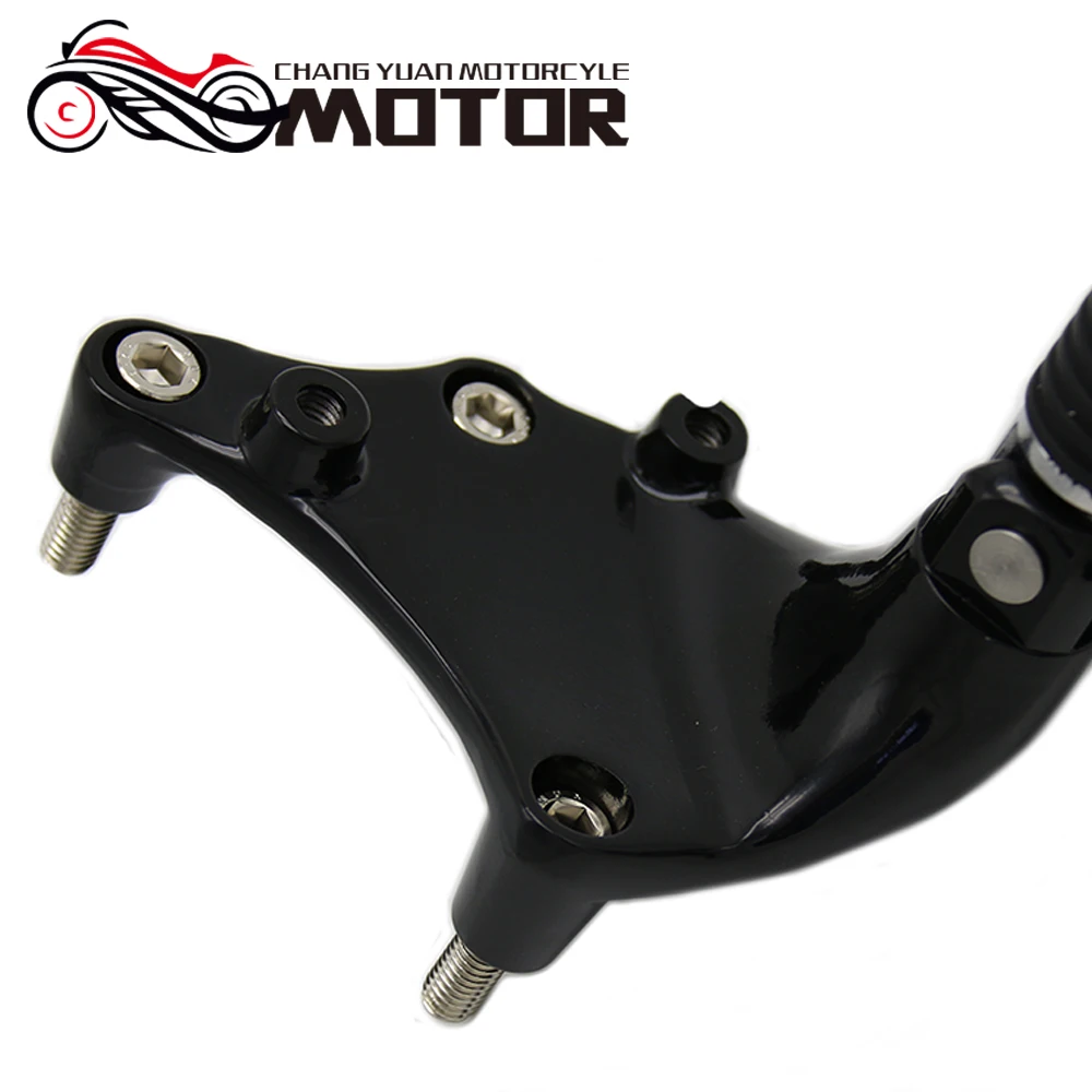 Montura de Pedal de pie de pasajero trasero negro de motocicleta para Harley Sportster 1200 Iron XL 883 48 72