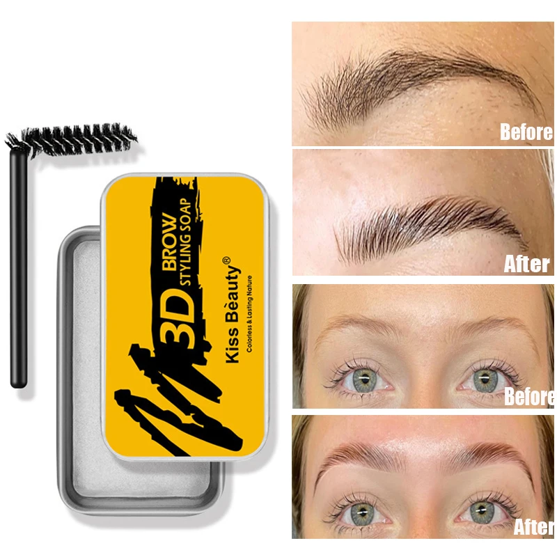 Cera Di Sapone Per Sopracciglia Con Pennello Fluffy Sopracciglio Styling Brow Sculpt Lift Impermeabile Trasparente Sterepo Gel Strumenti Per Il Trucco