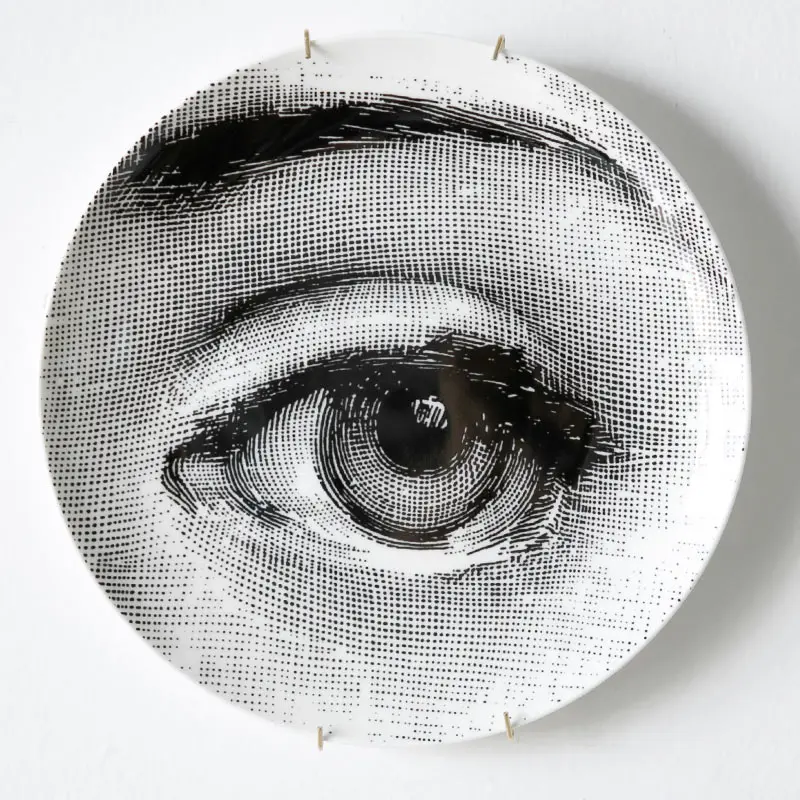 31 Топ Моды Milan rosenthal Piero fornasetti тарелки цвет черный и белый иллюстрации подвесные блюда образец комнаты/дома/отеля украшения - Цвет: 31