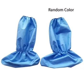 

1Pair Waterproof Rain Shoes Boots Cover Plastic Long Anti-slip Overshoe Isolation Protection Supplies Prevent Wet Family Tools