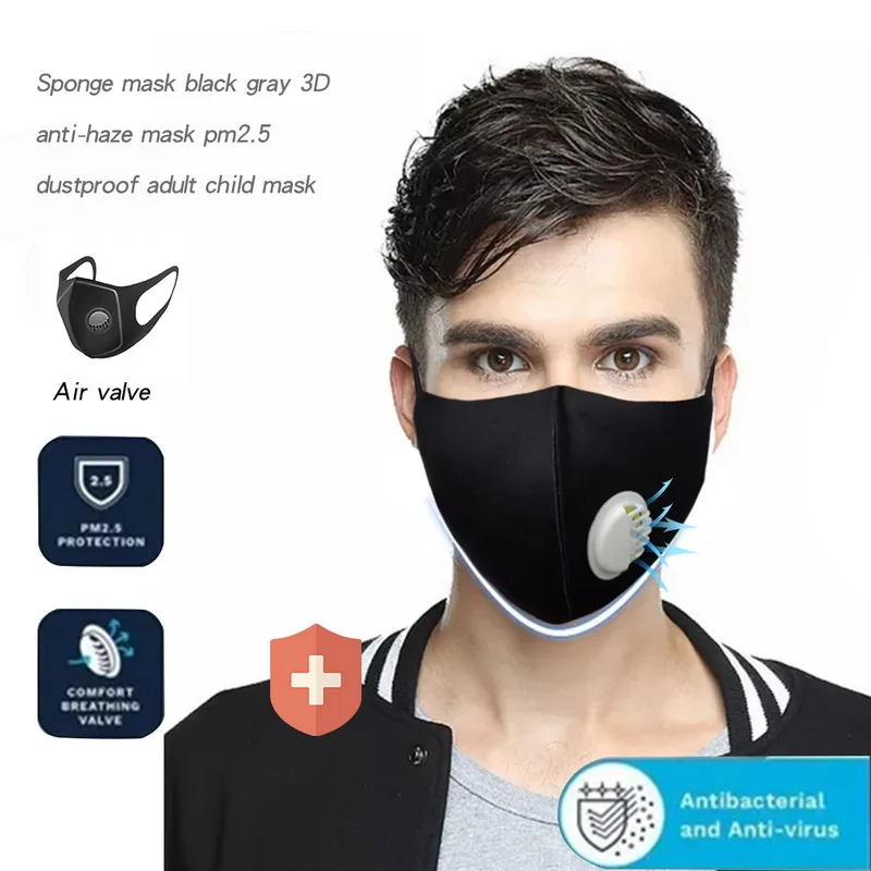Dustproof Anti-Bacterial Anti-Haze Dust Anti-PM2.5 Pollen Allergy Mouth Masks