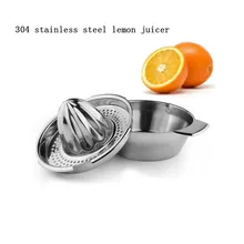 Мини-соковыжималка для цитрусовых, апельсина, лимона, нержавеющая сталь, ручная прессовка, сырой сок для здорового образа жизни для детей, кухонные инструменты