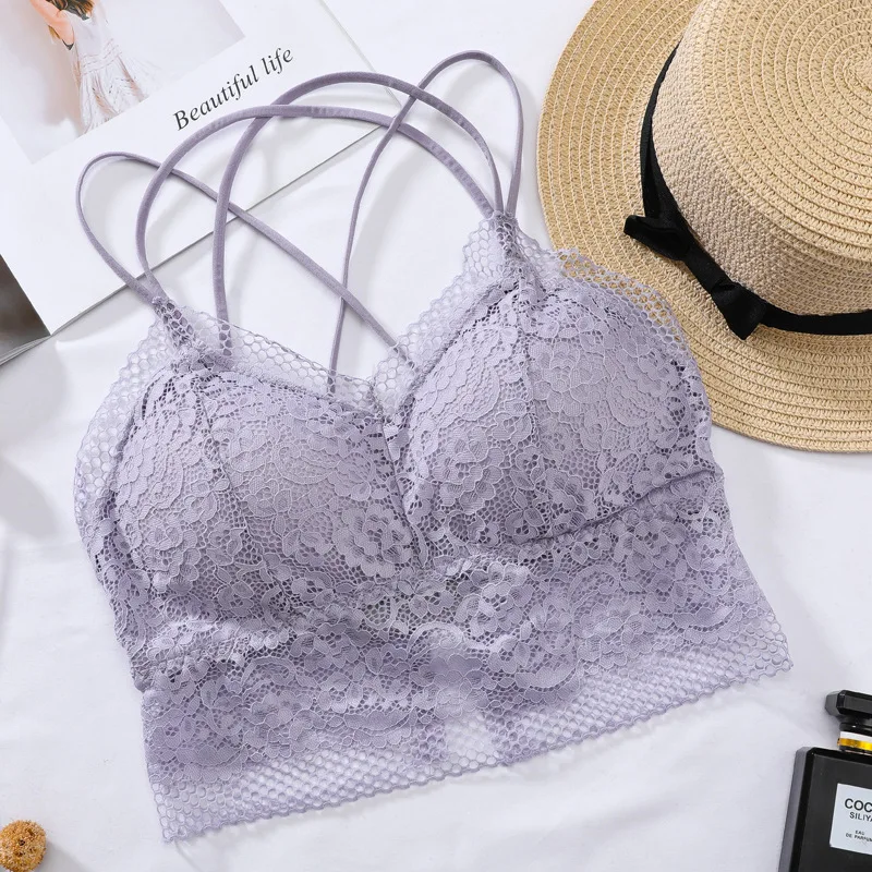 Женский кружевной бюстгальтер CHRLEISURE Облегающая майка с эффектом омолаживания на