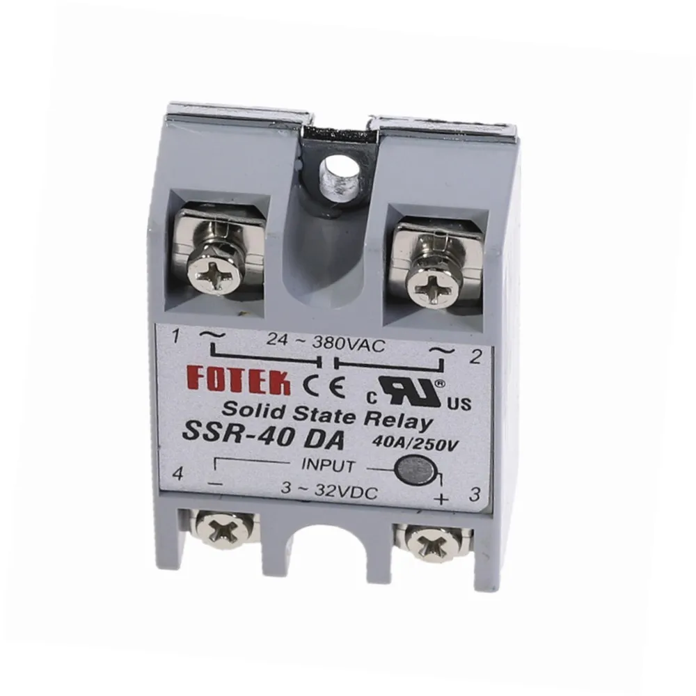 1 шт. SSR-40DA 40A твердотельные реле Модуль 3-32 В DC вход 24-380VAC
