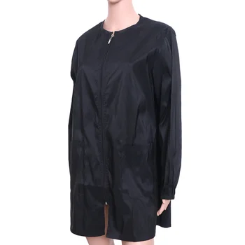 

1pc Barber Working Apron Hair Stylist Waterproof Zipper Smock for Salon Groomer - Size M
