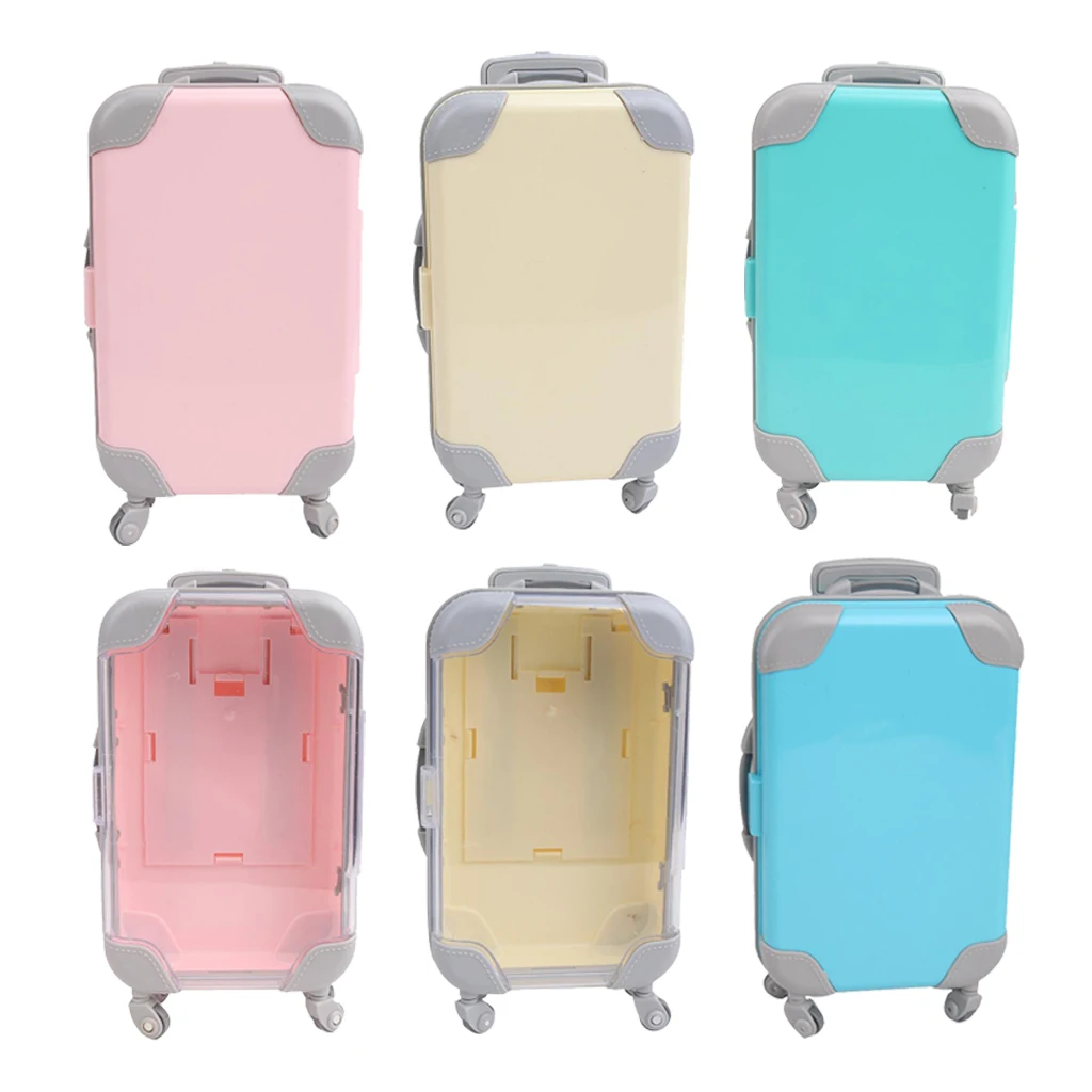 Doll Suitcase Toys Travel Dollhouse Luggage Simulation 3D Play House Game Trunk Interest Training Intelligence Development Toys