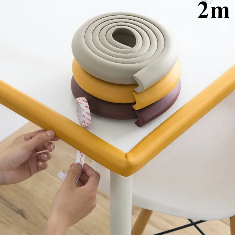 

2M/ New foam Window Sealing Strip Sound Insulation Dustproof Windproof Security Strip Table Edge Protection Foam Seal Strip