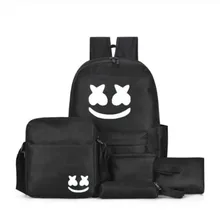 Рюкзак с отражающими вставками для девочек, дорожная сумка на плечо, многофункциональный рюкзак DJ Marshmallow для мальчиков, школьные сумки для подростков