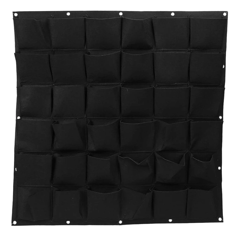 36 Pockets Vertical Hanging Wall Garden Planter Plant Grow Bag For Flower Vegetable Indoor/Outdoor And Patio Areas(36 Pocket | Дом и сад