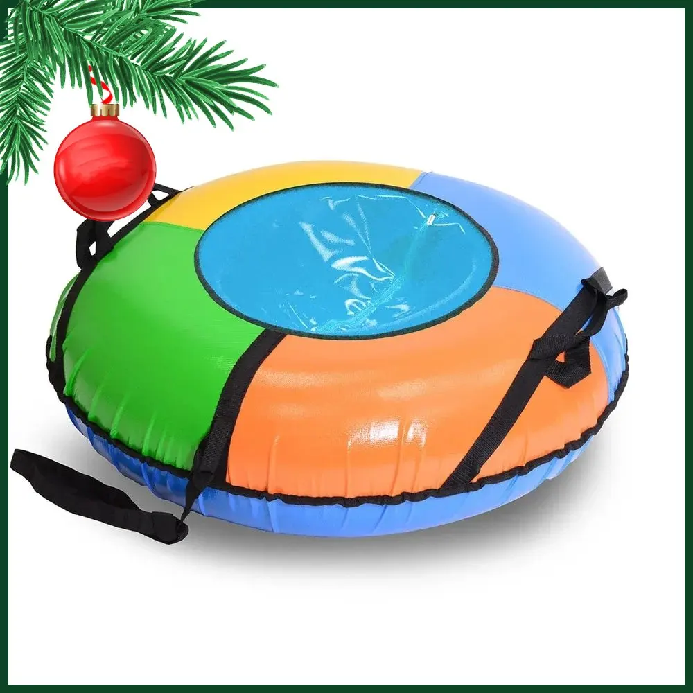Tubing tianytolkai 83 cm tent without print (with camera) Snow tube Inflatable sledge Baby Children's winter Skiing Board PVC Outdoor Accessories
