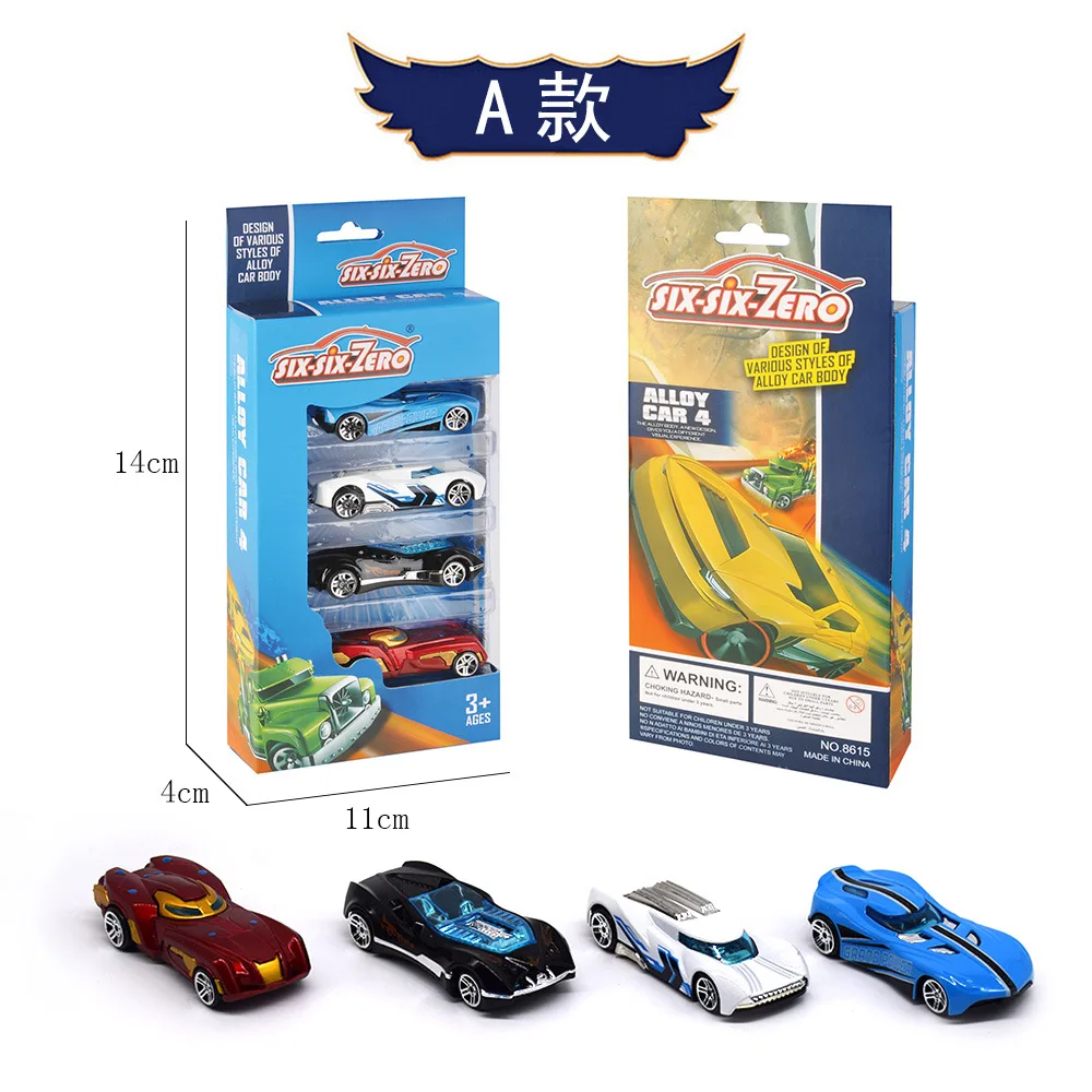 Стиль 4 упаковка Hot Wheels мини модель гоночной машины игрушка детская игрушка сплав раздвижной карман маленький спортивный автомобиль