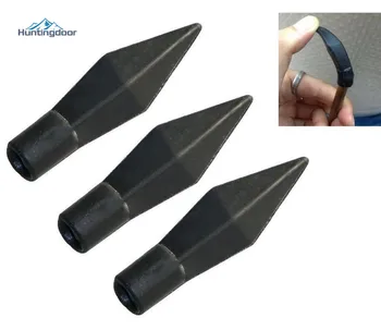 

6PCS Arrow Head Archery Replacement Rubber Broadhead Black Safety Soft Arrow Tip Point for Target Practice