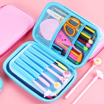 

Kids Cartoon Pencil Case EVA Animal Design Pen Bag Stationery Large Capacity Cosmetic Bag School Office Stationery Desk Storager