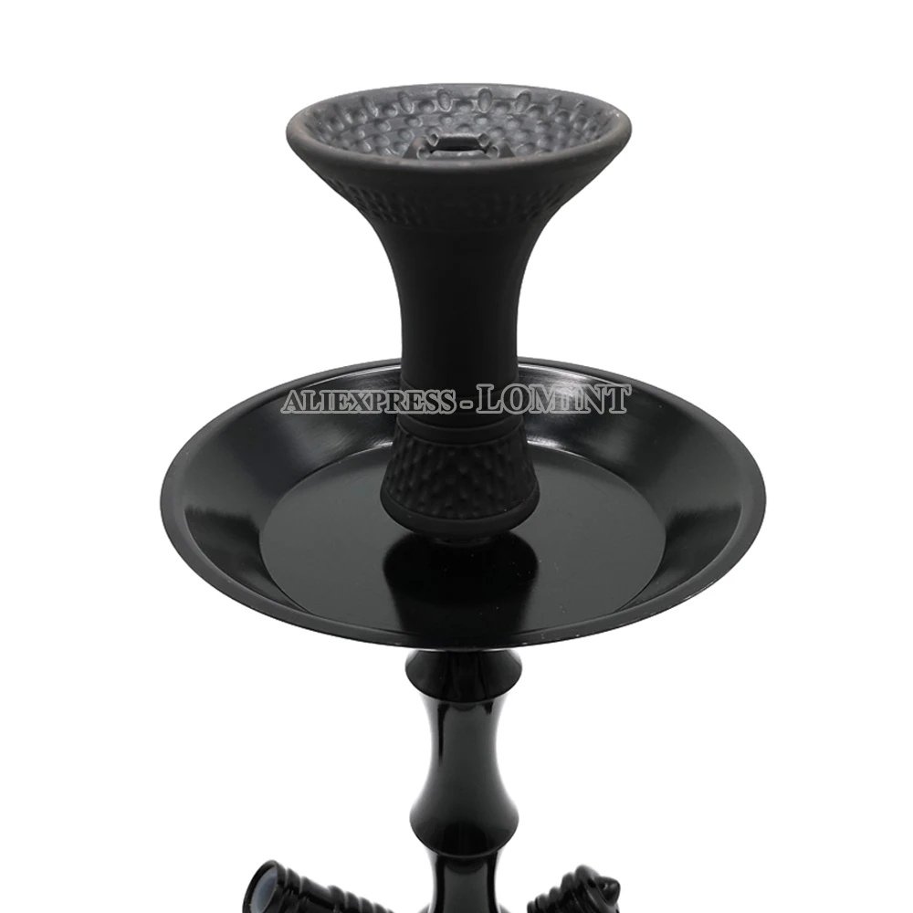LOMINT Black Ceramic Hookah Bowls Large Shisha Tobacco Bowl Accessories With Grommet Dropship Wholesale LM-280 4