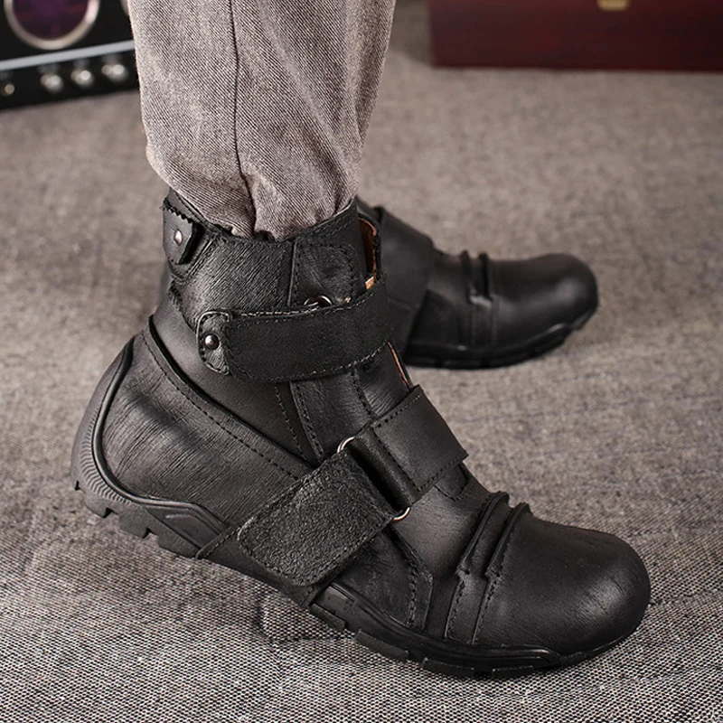 Ковбойские ботинки; Мужские ботинки в стиле панк; ботинки из натуральной кожи; Черные Ботинки martin; мотоциклетные ботинки; мужские ботинки для верховой езды; рабочие ботинки