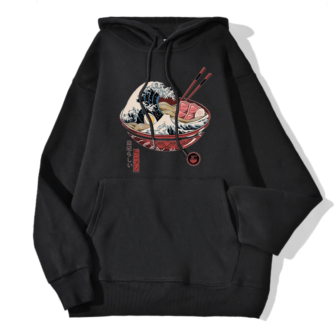 

Japanese Ramen Print Hoodies Women's Fashion Casual Loose Pullover Autumn Winter Fleece Warm Sweatshirts Harajuku Streetwear