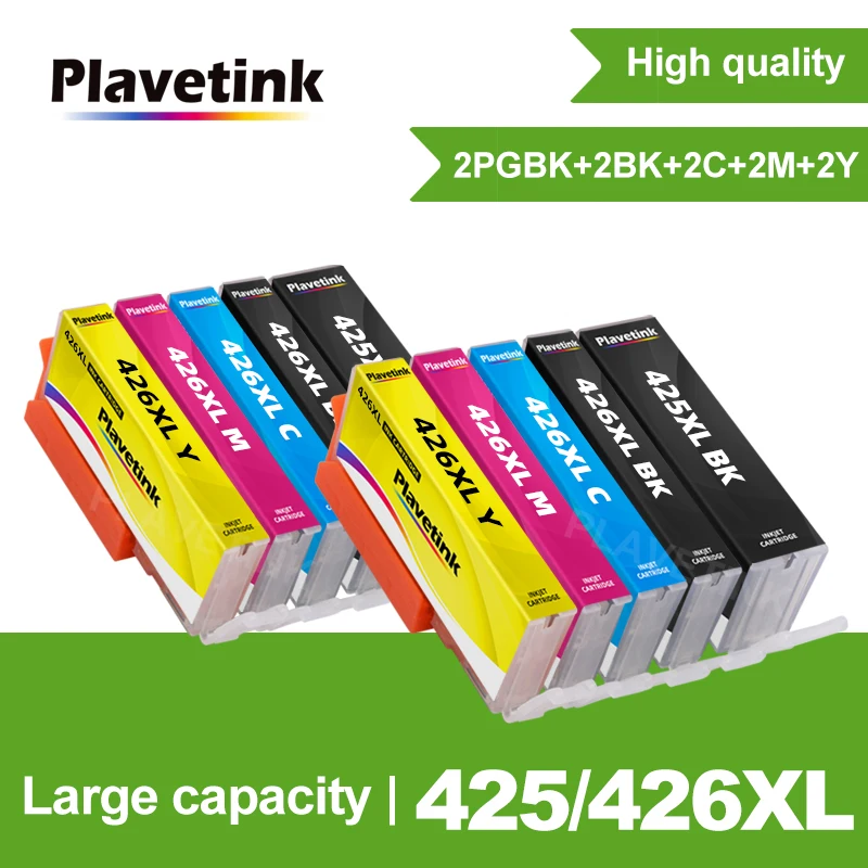 Совместимый чернильный картридж Plavetink для Canon PGI 425 PGI-425 CLI-426 PIXMA IP4840 MG5240 MG5340 MG6140 MG6240