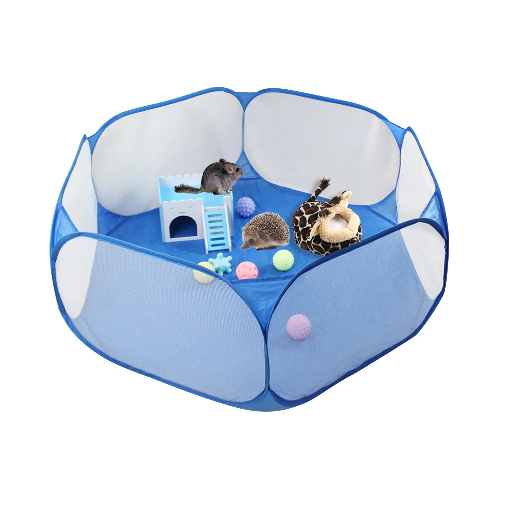 Small Animals Tent,Breathable Transparent Pet Playpen  Open Outdoor/Indoor