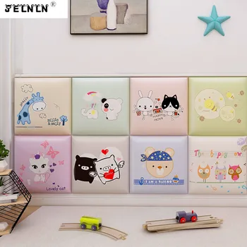 

Children's room soft bag cartoon animal tatami wall surrounding kindergarten baby wall stickers anti-collision 3D wall stickers