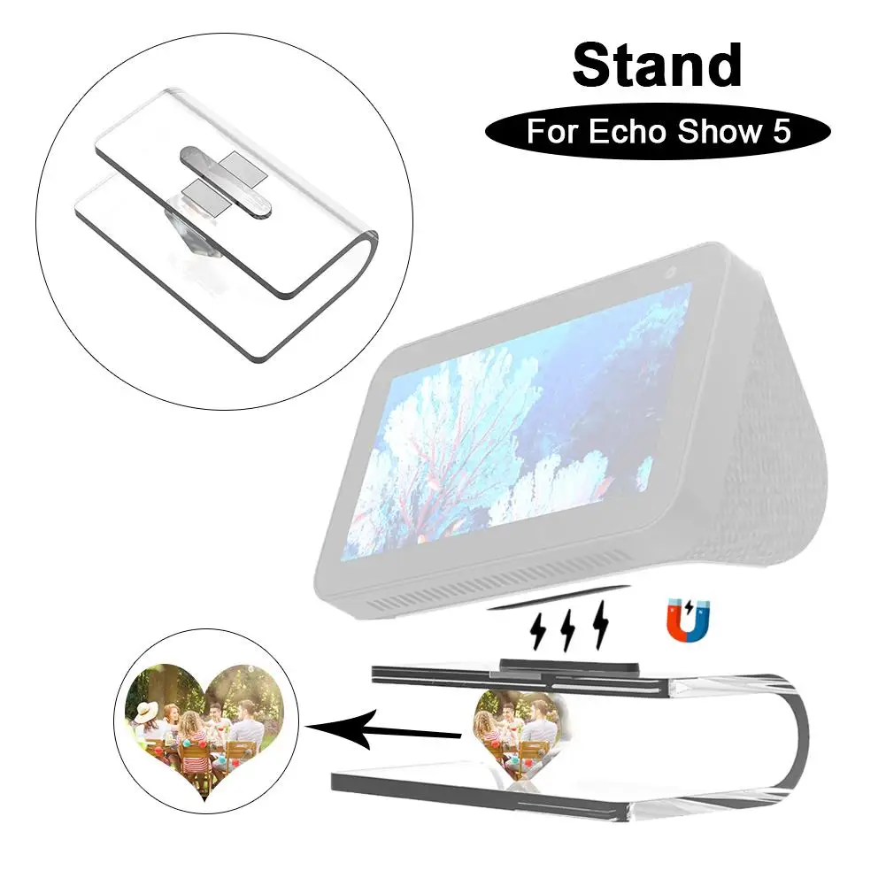 

Adjustable Bracket Fascia Radio DVD Dash Mount Stand Base Anti-Slip Radio Panel Stand Holder For Echo Show 5 Accessories