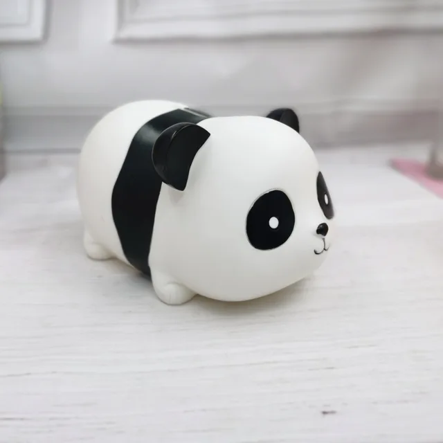 Panda Hippo Lion Elefánt Piggy Bank Money Kreatív Rajzfilm Gyerekek Eséseellenes Otthoni Dekoráció Színes Festmény - Image 4