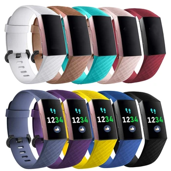 

Colorful Wristband For Fitbit Charge 3 Band Silicone Bracelet For Fitbit Charge 3/3SE Replacement Band For Fitbit Charge 3 Strap