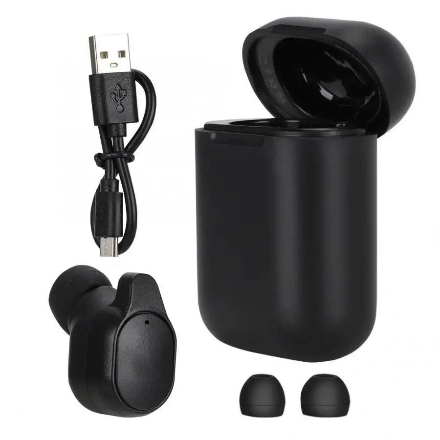 

Smart Translator Portable Wireless Bluetooth 5.0 Single Earphone Instant Translation with Charging Box translaty For Peiko S