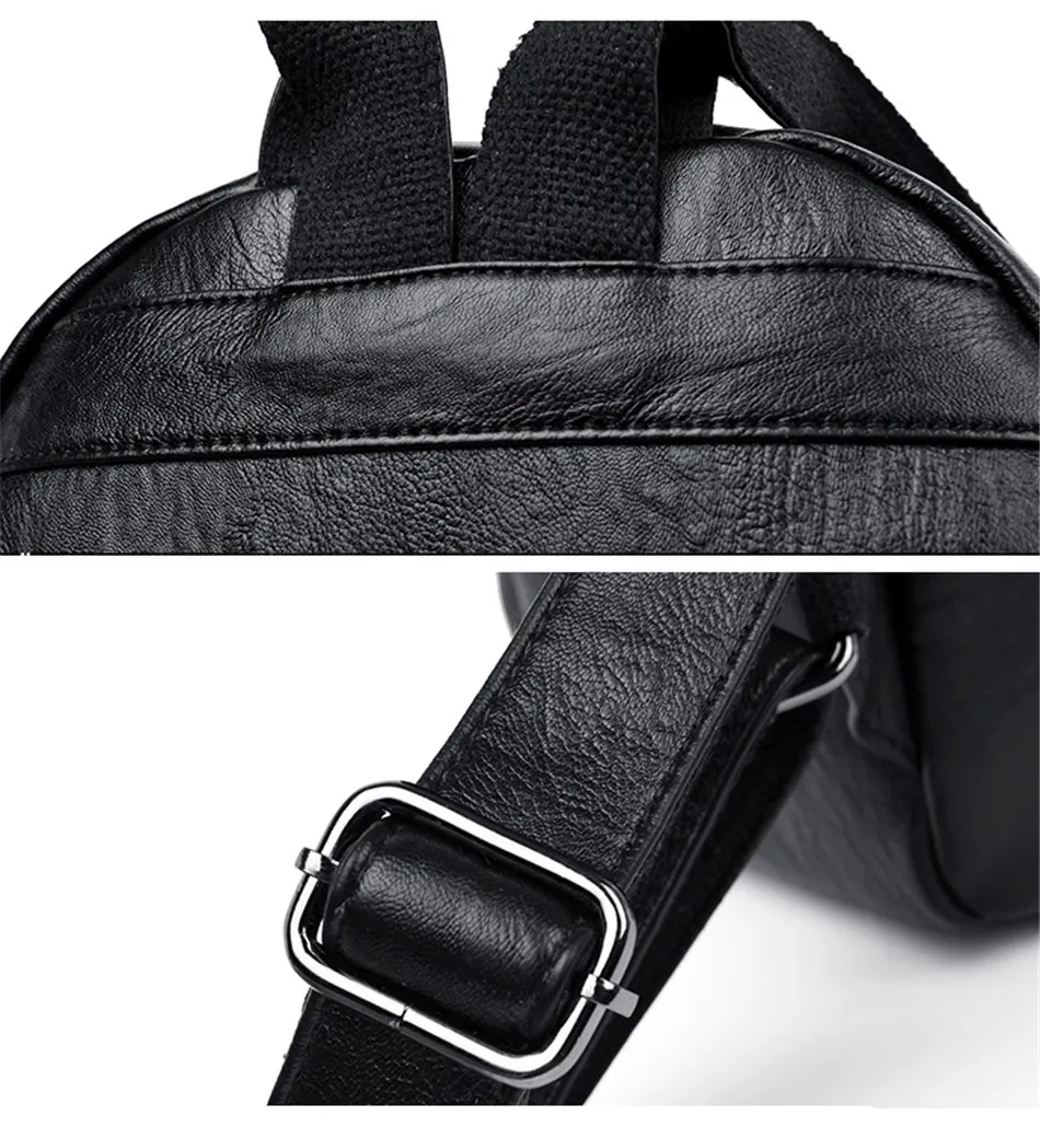Женский кожаный рюкзак женский рюкзак для путешествий mochila feminina sac a dos femme школьные рюкзаки для подростков девочек опрятная сумка на плечо
