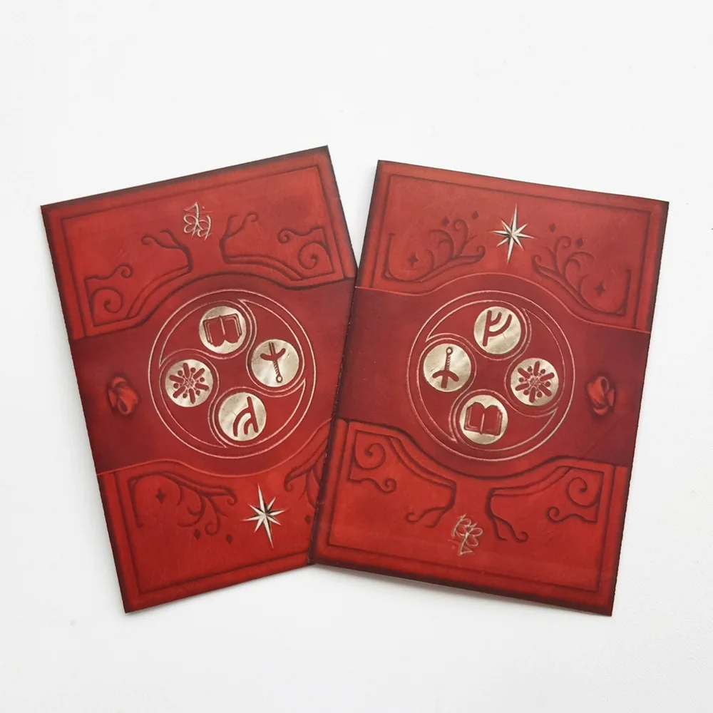 MewGulf×CANDY直筆サイン入りケース 120Pieces/Lot 66x91mm Matte Crimson Mystery Symbol Card
